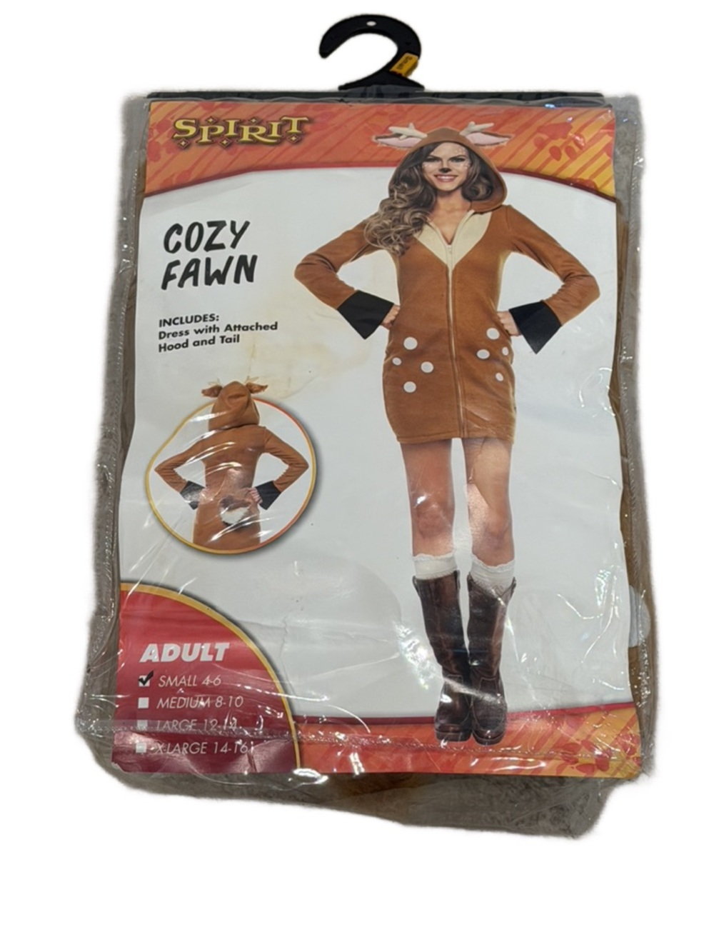 Spirit Cozy Fawn Costume Adult SM (4/6)